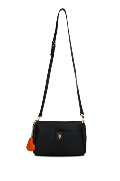 U.S. Polo Assn. حقيبة ماسنجر نسائية سوداء اللون Us26199