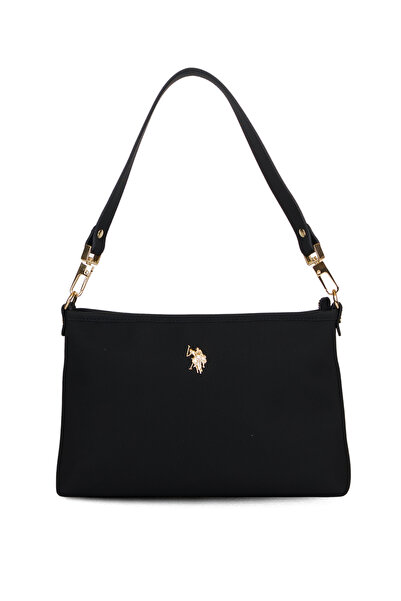 U.S. Polo Assn. حقيبة ماسنجر نسائية سوداء اللون Us26264