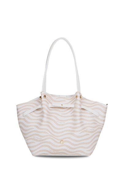 U.S. Polo Assn. Geantă de umăr pentru femei Ecru Us26174