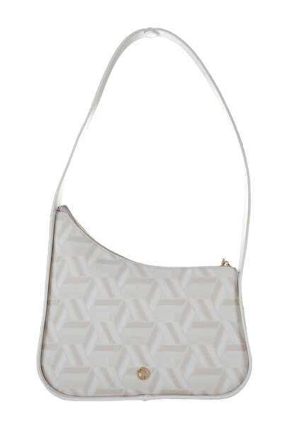 U.S. Polo Assn. Geantă de umăr pentru femei crem Us26105