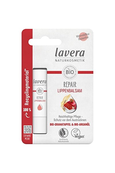 Lavera Επανορθωτικό βάλσαμο χειλιών με ρόδι και έλαιο αργκάν, 4,5 γρ.