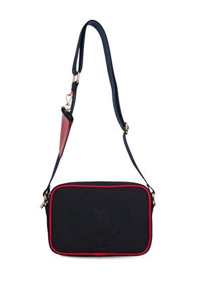 U.S. Polo Assn. Синьо-червона жіноча поштова сумка Us26291