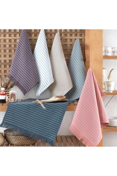 Şaheser Set of 6 kitchen towels, 100% cotton, 40x60 cm, Saheser, Berlino