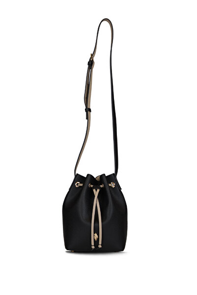 U.S. Polo Assn. حقيبة ماسنجر نسائية سوداء اللون Us26149