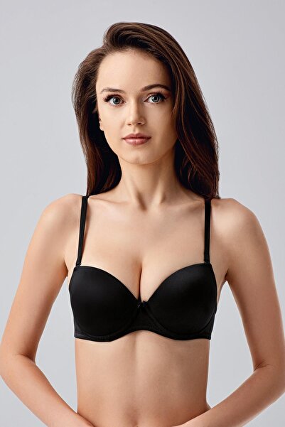 cotonhause Women's Push-Up Black Bra – Shaping Model C0T2N0733