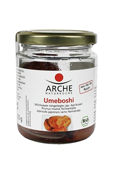 Arche Naturkuche Umeboshi Bio Japanese Lacto Fermented Apricots Arche Jar 125 g