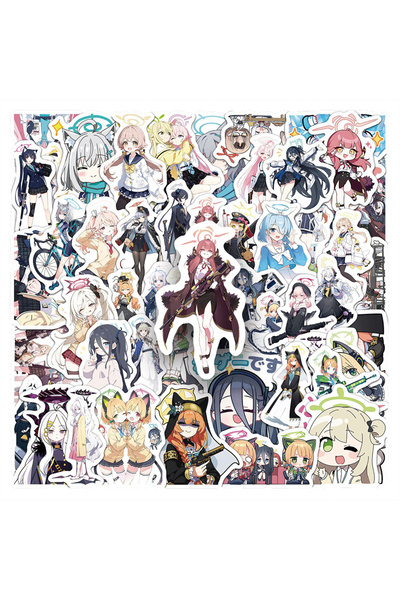 choice2 بانداي 50 قطعة (10/30/50 قطعة) ملصقات ألعاب أنمي زرقاء من مجموعة أرشي...