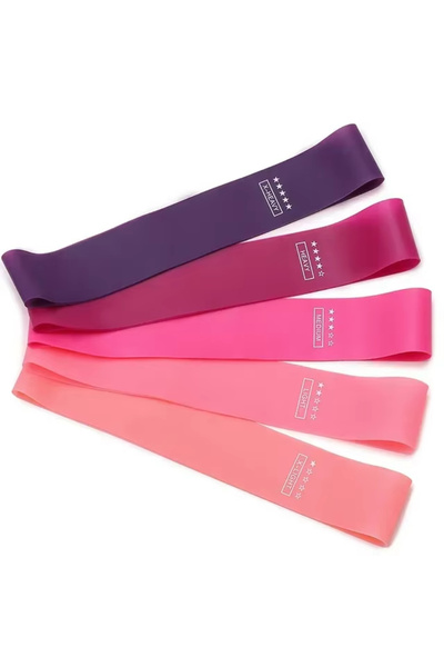 Choice 5PCS Resistance Bands Portable Fitness Workout Equipment Yoga Stretch ...