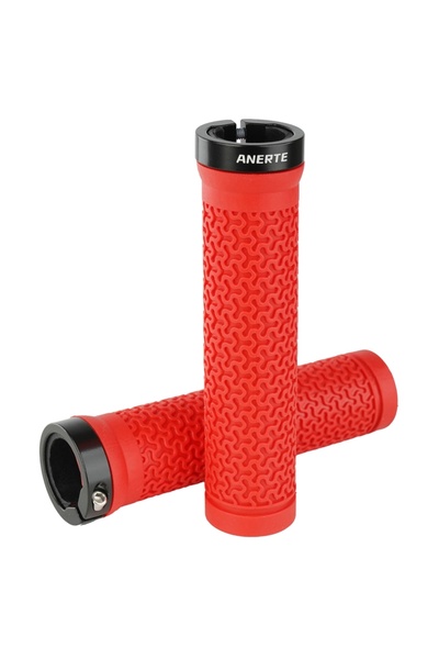 Choice Red NPY2026 Bicycle Handle Bar Grips MTB Mountain Bike Single-sided Lo...