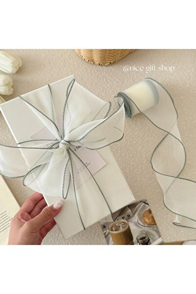 Choice 1pc green 9m Gentle snow gauze ribbon Gift decoration wrapping DIY Bow...