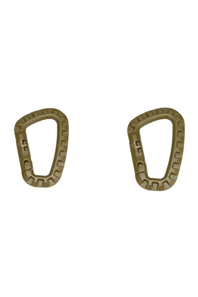 Choice قطعتان من الكاكي، 2/4/6 قطع من مشبك كارابين بلاستيكي، سلسلة مفاتيح، مش...