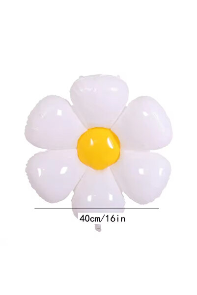 Choice بالونات زينة حفلات صغيرة من رقائق الألومنيوم على شكل زهرة الأقحوان، مق...