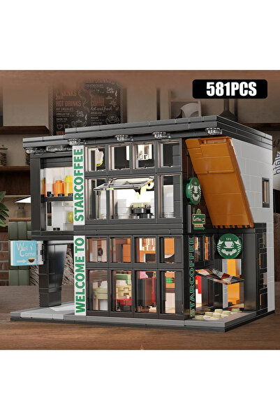 Choice Opp bag Coffee Shop City House Building Blocks Set for Adults, City Street View Construction Toy wit