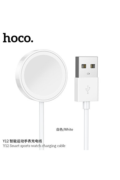 Hoco (Y12) - Cablu de incarcare Wireless, pentru SmartWatch Y12, 5W, Qi Charg...
