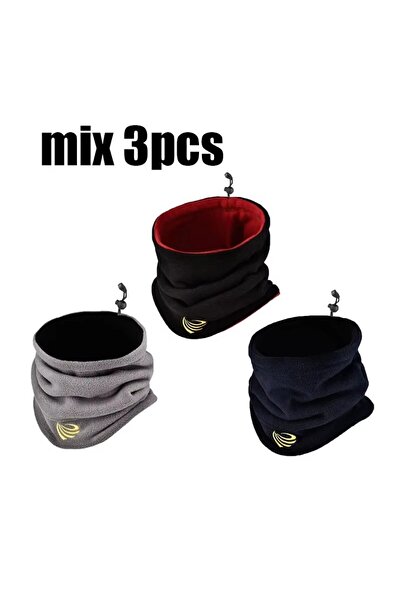 Choice 3pcs-mix 2/3pcs Winter Camping Fleece Neck Gaiter Ski Tube Scarf Snowb...