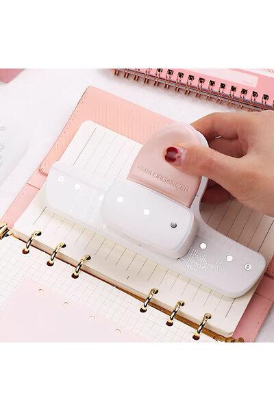 Choice 9027 قطعة واحدة، مثقب ثلاثي الفتحات، مثقب أوراق سائبة 4 مم، ورق عالمي A5/A6/A7، مناسب لدفاتر القصاصات التي تصنعها بنفسك