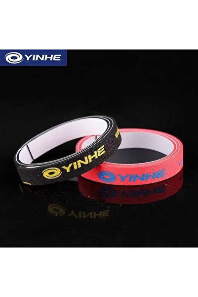 Choice شريط حماية جانبي لمضرب تنس الطاولة من يينهي، أسود وأحمر، قطعتان