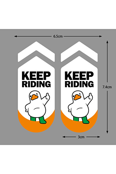 Choice A-001 استمر بالركوب - قطعتان من ملصقات عاكسة لإطار الدراجة الكهربائية،...