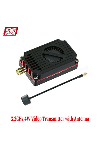 Choice جهاز إرسال فيديو 3.3 جيجا هرتز 4 واط RUSHFPV يدعم بروتوكول IRC Tramp، ...