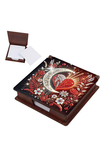 Choice moon Special shaped Diamond Art Painting Sticky Note Box kits, Moon pa...