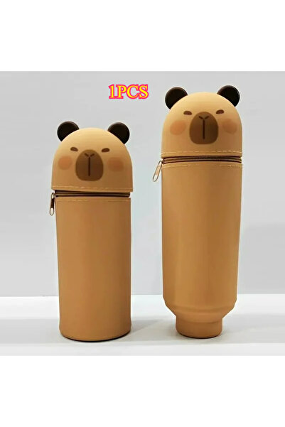 Choice 1PCS Kapibala Hot Panda Pencil Case Telescoping Silicone Cartoon Anima...