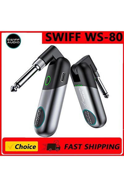 Choice نظام WS-80 SWIFF WS-80 الرقمي اللاسلكي للجيتار، جهاز إرسال واستقبال لا...