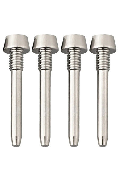 Choice مجموعة براغي وسادات فرامل قرصية هيدروليكية للدراجات من التيتانيوم (4 ق...