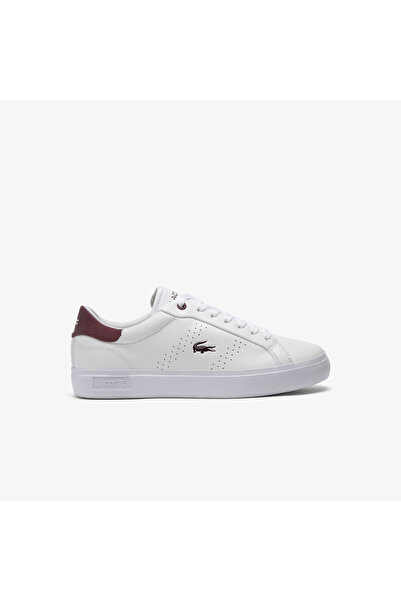 Lacoste حذاء رياضي نسائي من الجلد من طراز باوركورت 2.0 - 50SFA0150-1S6