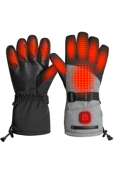 Choice قفازات تدفئة رمادية من 3M، قفازات كهربائية حرارية لتدفئة اليدين، مقاومة للماء، مناسبة للتزلج على الجليد وركوب الدراجات النارية.