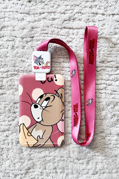 Perissy Cartelă de identitate figurată - Suport pentru carte cu șnur și rolă