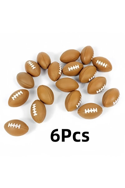 Choice 6 قطع من لعبة الرجبي الصغيرة المصنوعة من البولي يوريثان، كرة رياضية صغ...