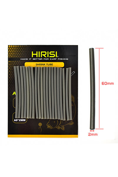 HIRISI 20 قطعة من أنابيب الانكماش الحراري لمعدات صيد الكارب، مقاس 1 مم، 2 مم،...