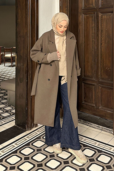 Ovn. Dualarm Sleeve Knitwear Coat - Brown