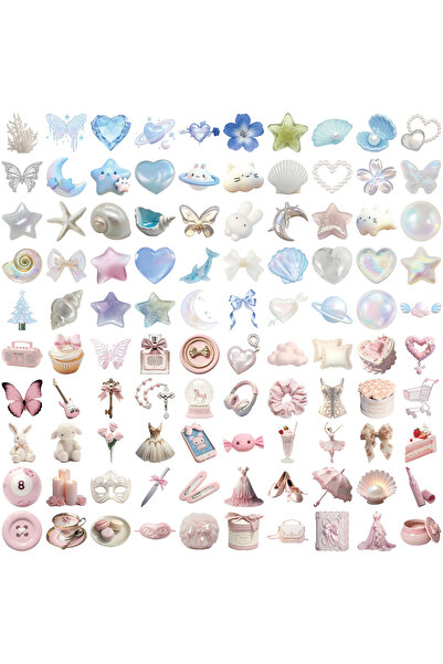 Choice ١٠٠ قطعة من ملصقات راقصات الباليه بألوان حالمة، ملصقات زخرفية إبداعية ...