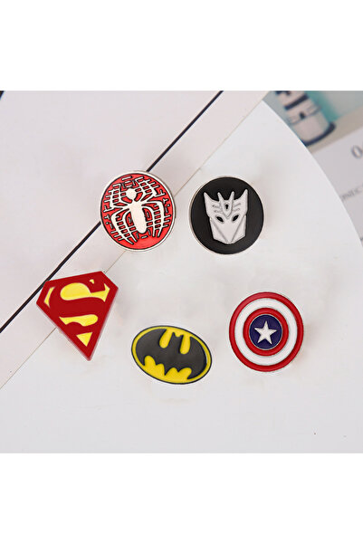 Miniso دبابيس مارفل مطلية بالمينا، 5 قطع، شخصيات مارفل أفنجرز الخارقة، كابتن ...