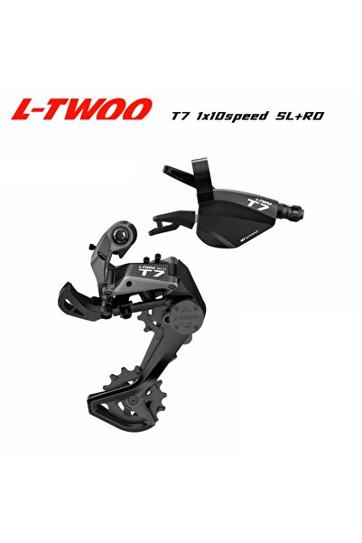 l-twoo ناقل حركة LTWOO T7 SL-RD بسرعة 1×10 مع مقبض تبديل ثنائي الاتجاه + قفص ...