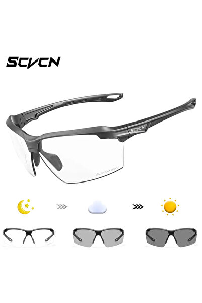 Choice نظارات شمسية فوتوكرومية للدراجات الهوائية (بدون علبة) - عبوة واحدة - 3...