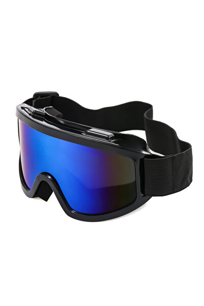 Choice ١٠ نظارات تزلج بإطار كبير وعدسات ملونة وعدسات إسفنجية مضادة للصدمات والوهج، مناسبة للاستخدام الخارجي