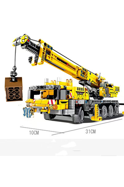 Choice 665pcs STEM Engineering Truck Crane Building Blocks - Educational Mech...