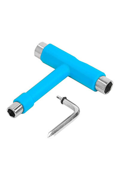 Choice Blue T Shape Wrench Skateboard Professional T Type Allen Key Black Lon...