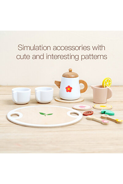 Choice tea set Kids Pretend Play Toys Popular Kids Kitchen Toys Realistic Woo...