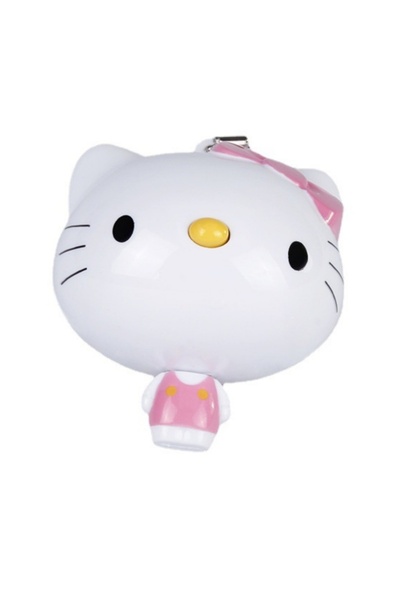 Miniso شريط قياس هيلو كيتي الكرتوني القابل للتمديد، قطعة واحدة، مسطرة قياس على شكل قطة لطيفة، قلم صغير