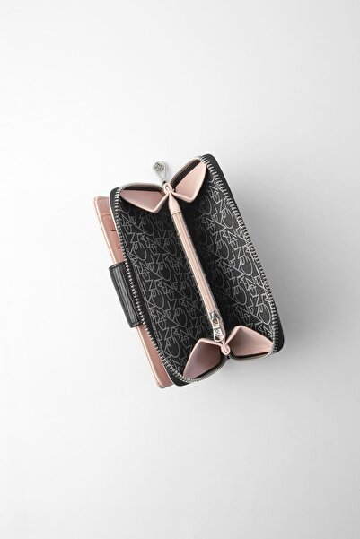 CENGİZ PAKEL Nova Medium Size Women's Wallet – 65316A - Black/Powder