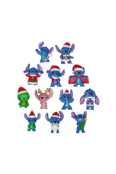 BANDAI مجموعة من 12 قطعة من مجسمات شخصيات كرتونية من سلسلة ليلو وستيتش، ملاك،...