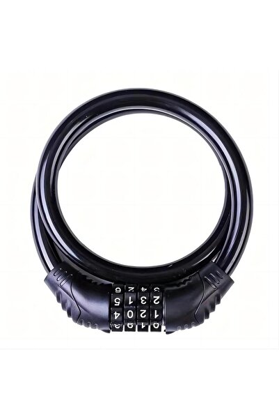 Choice قفل دراجة أسود، سلسلة قفل دراجة مضادة للسرقة، رمز أمان قابل لإعادة الض...