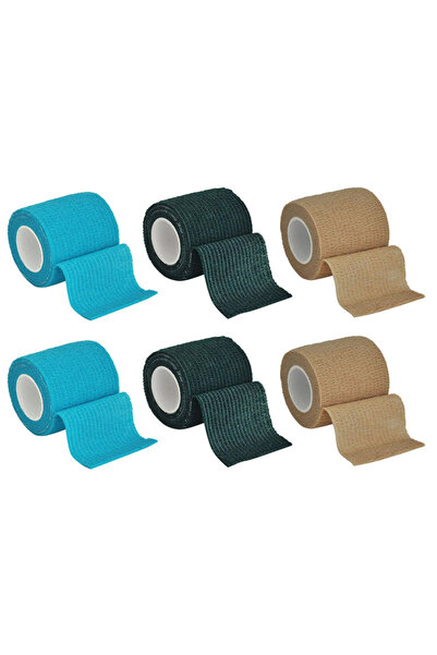 Choice 5cmx4.8m Mix-6pcs 6/1pcs Colorful Athletic Wrap Tape Self Adhesive Ela...