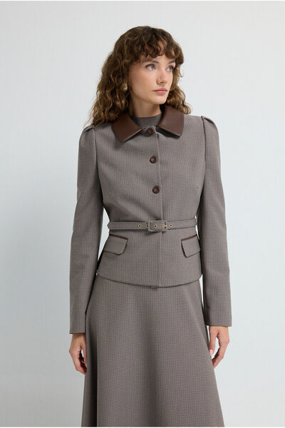 adL Bebe Yaka Desenli Ceket