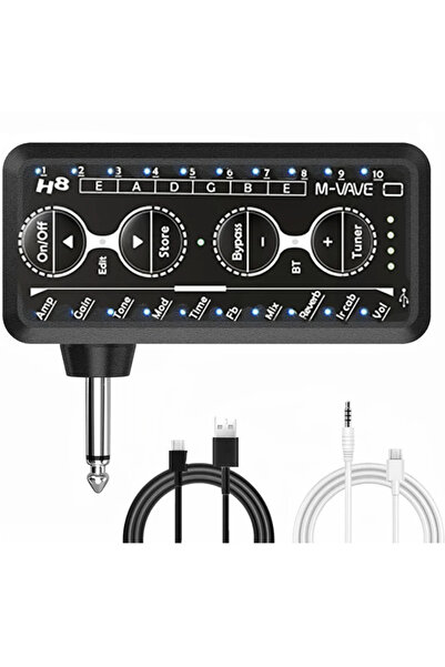 Choice مضخم صوت جيتار H8 M-VAVE H8، مضخم صوت صغير لسماعات الرأس، مضخم صوت كوم...
