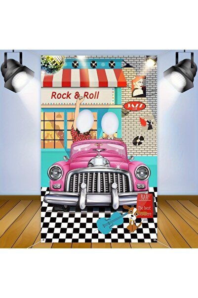 Choice لافتة متعددة الألوان لحفلات موسيقى الروك من خمسينيات القرن الماضي، مقا...