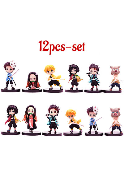 BANDAI c-5pcs Q Posket Figure Wholesale Demon Slayer Mini Figurine 5Pcs 10Pcs...